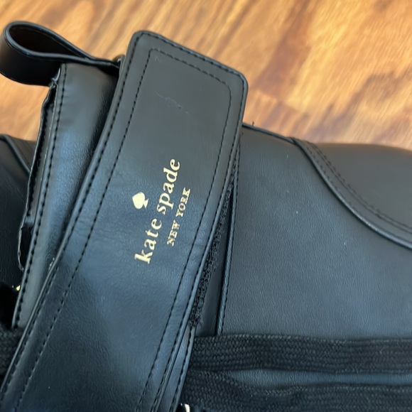 Kate Spade Joplin Lug sole Black ankle Boots shoes size 7B New - Picture 3 of 13